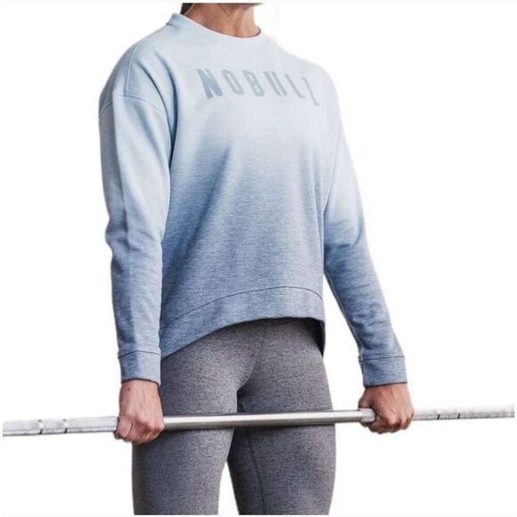 No Bull Logo Ombre Crewneck Sweatshirt Size Medium - Picture 1 of 7